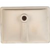 Msi Rectangle Undermount Porcelain Ceramic Bathroom Sink In White ZOR-SIN-PT-0004